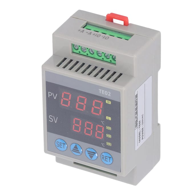 220VAC DIN-rail Micro Temperatuurregelaar Hoge Nauwkeurigheid ?50 graden Celsius tot 120 graden Celsius Digitale Display Thermostaat white