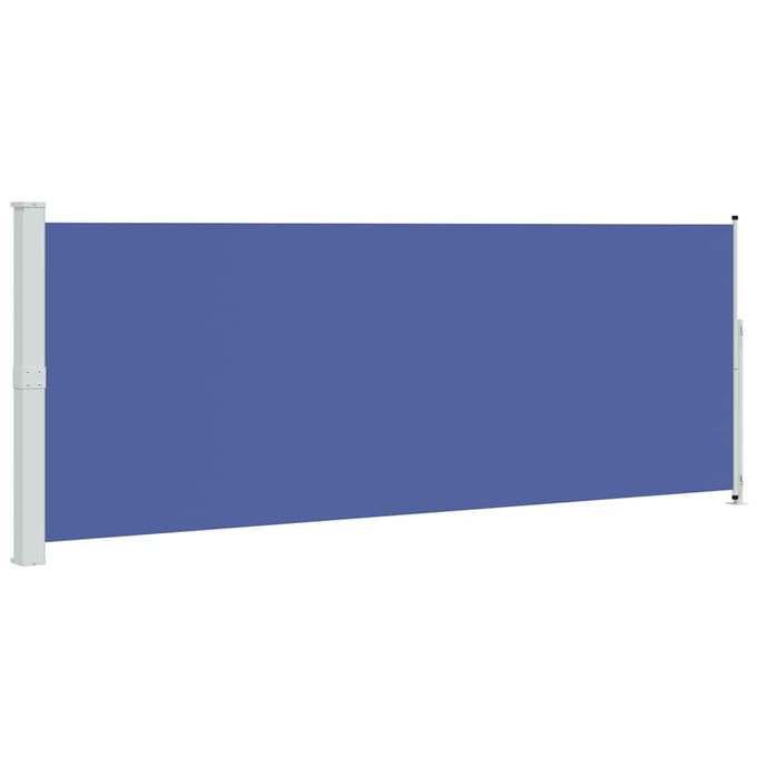 vidaXL Tuinscherm uittrekbaar 180x500 cm blauw