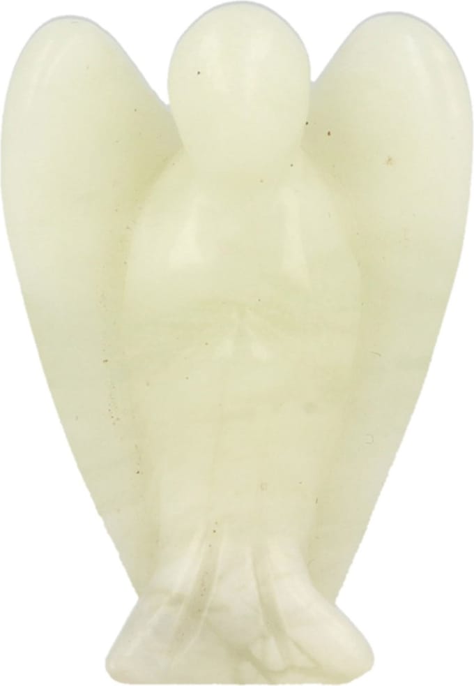 Staande engel 35 mm Jade Serpentijn