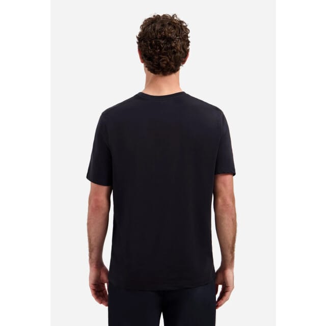 No Excess T-shirt crewneck solid basic stretc black