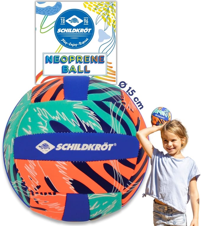 Schildkröt strand volleybal neopreen mini voor kinderen en waterpret.