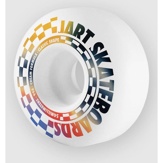 Jart Checker 54mm 99A Classic Shape Wielen wit