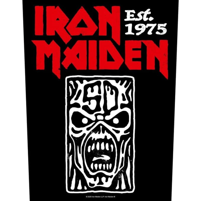 Iron Maiden Est. 1975 Unisex Embleem - meerkleurig - Standard