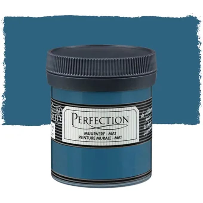 Perfection Muurverf Verftester - Mat - Indigo Blauw - 75ml