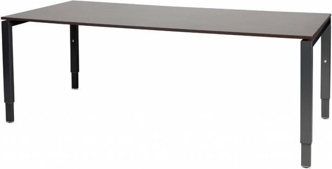 Verstelbaar Bureau - Domino 200x90 logan - zwart frame