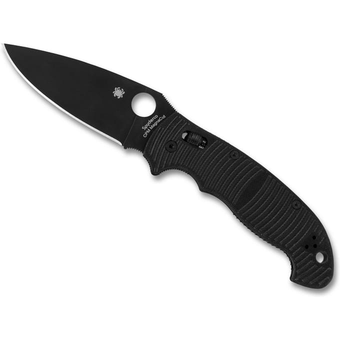 Spyderco Manix 2 XL Salt Black Black G10 CPM MagnaCut PE – Extra Groot, Extra Sterk, Extra Corrosiebestendig