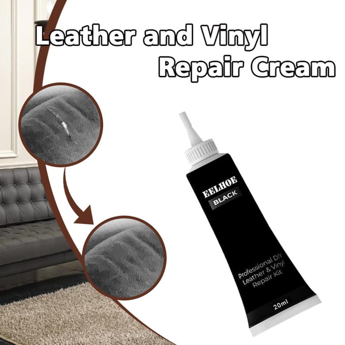 EELHOE Reparatiecrème Leer Complementair 20ml Reparatiemiddel zwart