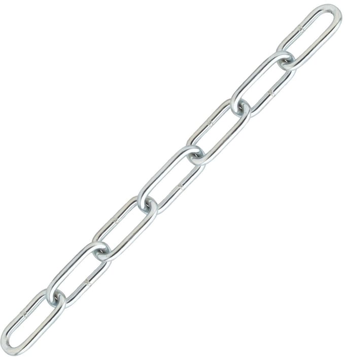 Voetketting verzinkt – 4 mm – ketting per meter – sierketting