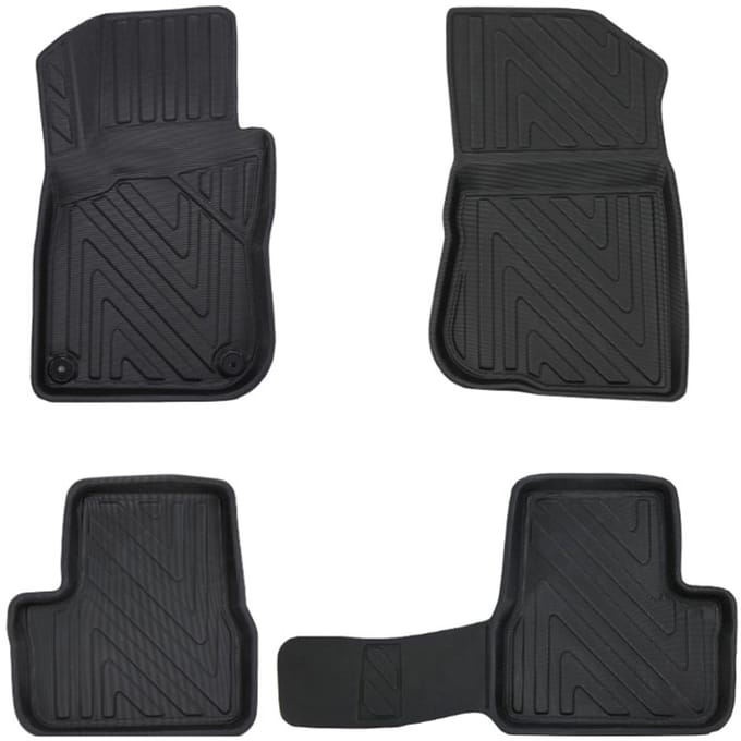 Rubbermatten Peugeot 2008 2002-2019 (complete set) - Premium carbonlook