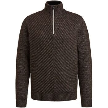Sweaters Vanguard Trui Half Zip Wol Bruin