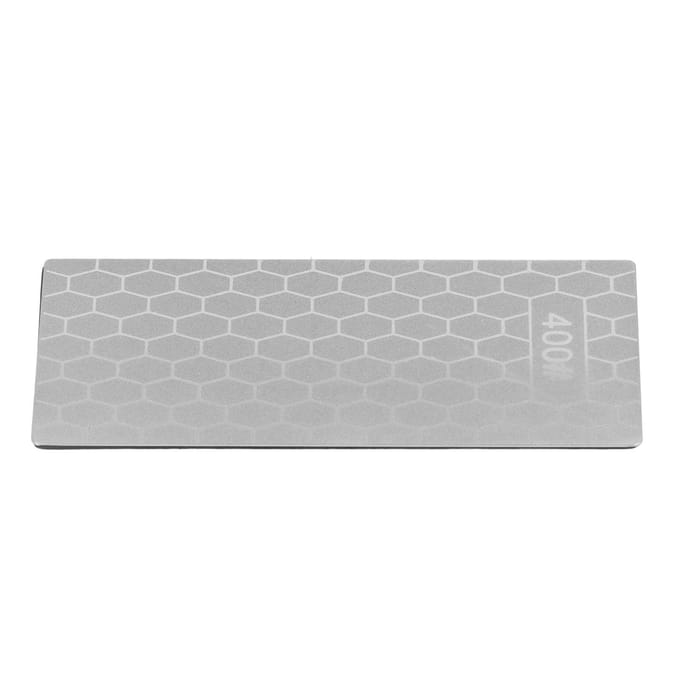 Pierre à aiguiser diamantée rectangulaire, plaque d'affûtage de couteaux diamantée, pierre à aiguiser, meule, outil de meulage gray
