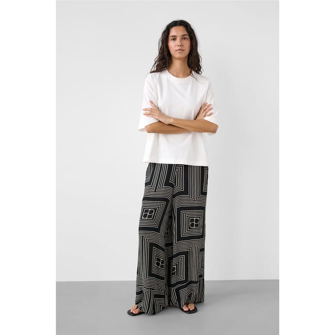 Broek met print voor dames Soaked in Luxury SLZaya Pull Up