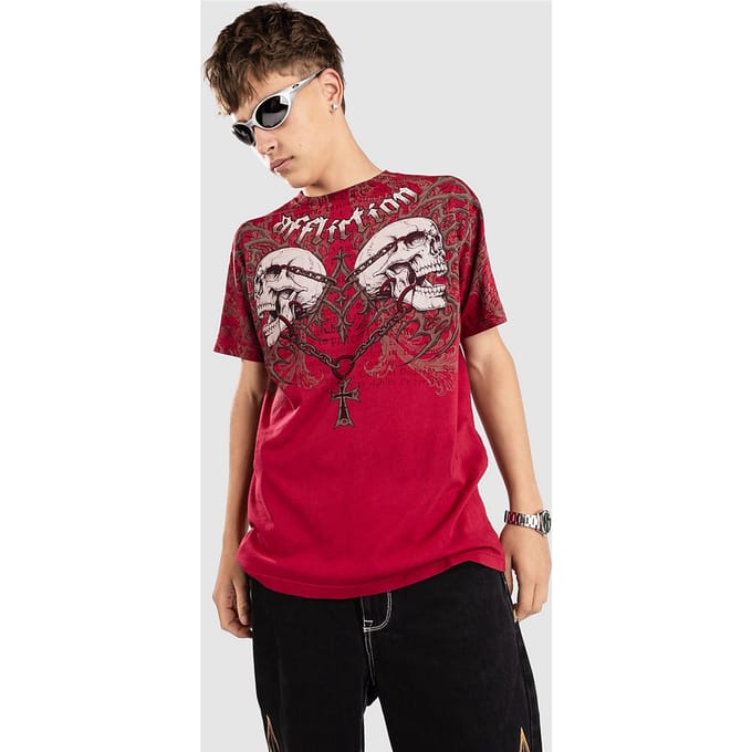 Affliction Collapse T-Shirt rood