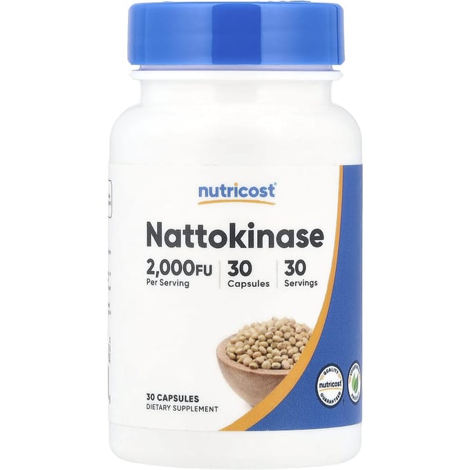 Nutricost, nattokinase, 2.000 FU, 30 capsules