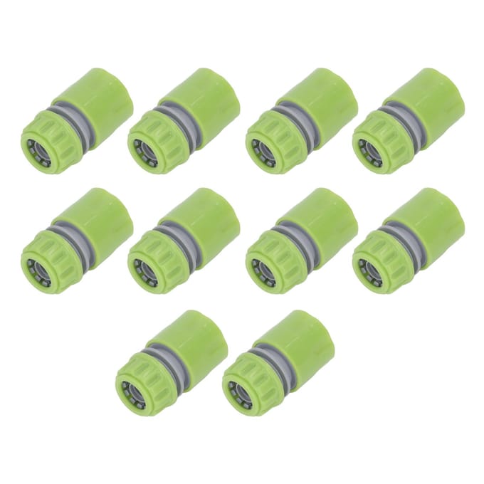 10 stuks G1/2 Schroefdraad Tuinslang Snelkoppeling Nippel Set Waterleiding Irrigatie Schroefdraad gray