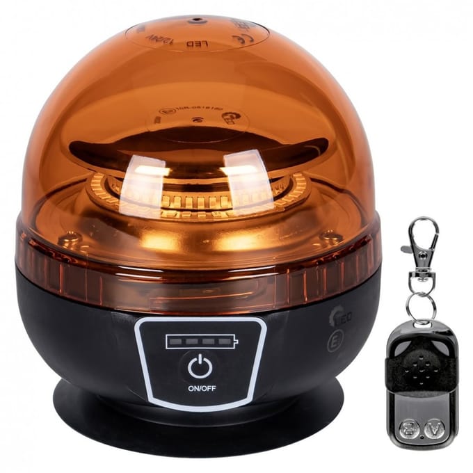 LED-flitslamp met magneet - afstandsbediening - R10 en IP65