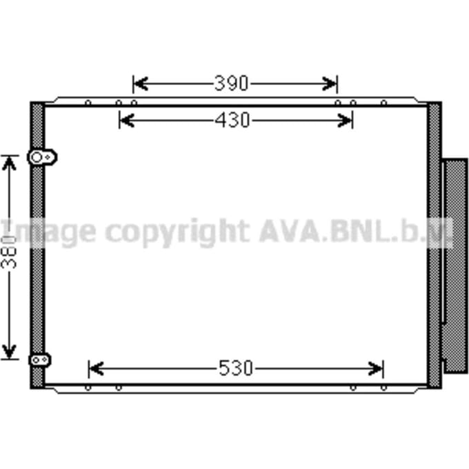 Condensator, airconditioning AVA COOLING TO5573D