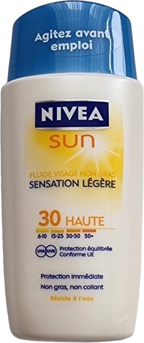 nivea sun 30+ sensation legere 50 ml fluide visage