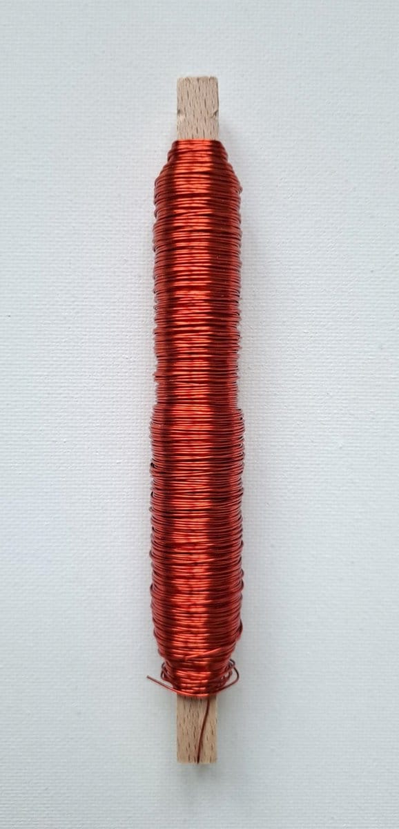 Wikkeldraad – Oranje - 1 Stuks – 0.50 mm x 50 m - 100 g - WIK-007