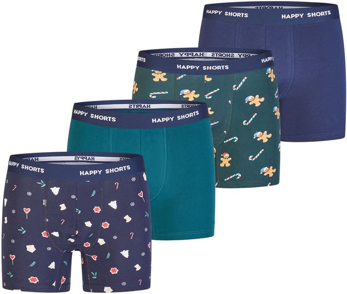 Happy Shorts Boxer Kerstmis