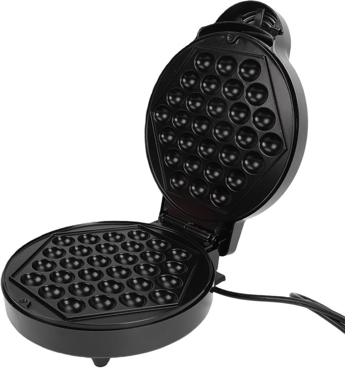 Wafelmaker Machine - Eierwafelijzer - Desserts Maken - 30 Holtes Ontwerp - 295 x 24 x 12 cm - Zwart