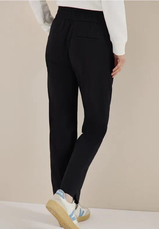 Mid Waist Slim Legs broek in casual fit