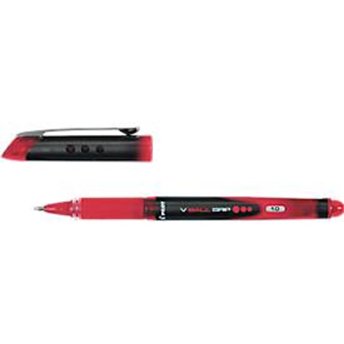 Rollerpen PILOT V-Ball grip breed rood | 12 stuks