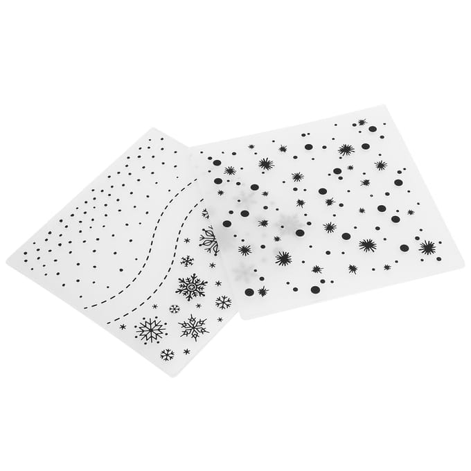 2 stuks Plastic Embossing Mappen DIY Kaarten Maken Papier Knutselgereedschap Scrapbooking Embossed Sjabloon white