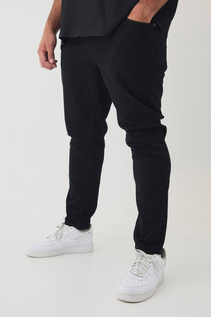 Plus Essential Skinny Fit Jeans | True Black | Size 56