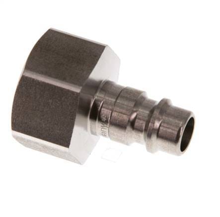 RVS DN 7.2 (Euro) Luchtkoppeling Insteeknippel G 1/2 inch Binnendraad - CLP7-F-S-012