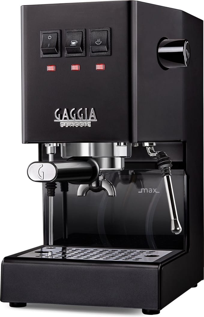 Gaggia Classic E24 - Pistonmachine - 15bar - 2.1L waterreservoir - Thunder Black