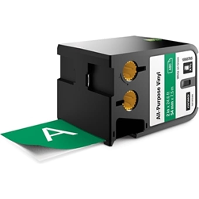 DYMO 1868785 XTL tape vinyl wit op groen 54mm (origineel)
