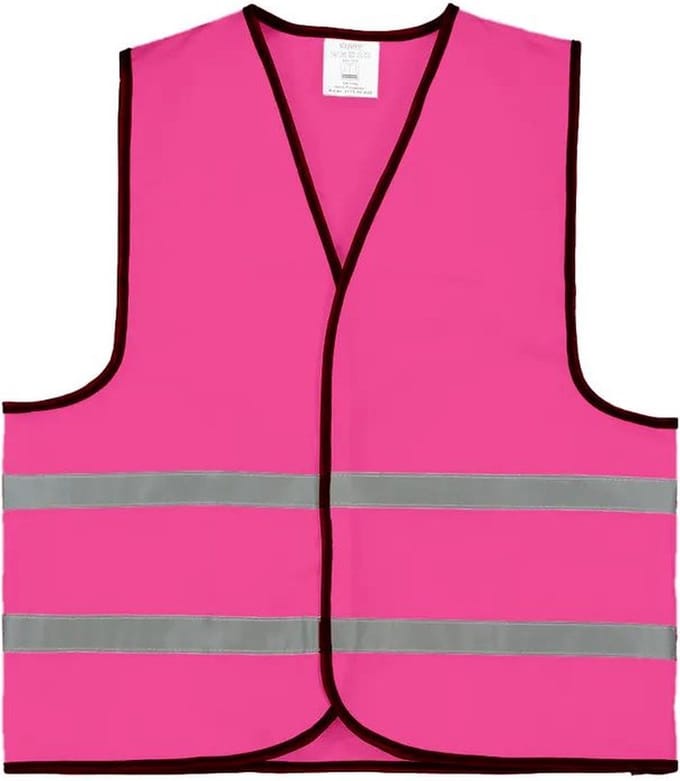 Roze veiligheidshesje 1 stuk