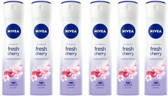 Nivea Deospray – Fresh Cherry 150 ml (6 stuks)