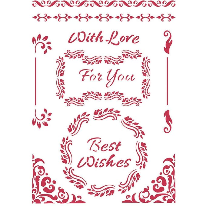 Sjabloon "Best Wishes"