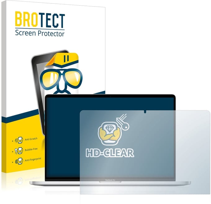 BROTECT - Screenprotector voor Apple MacBook Pro 16" 2019 - Folie Beschermfolie transparant