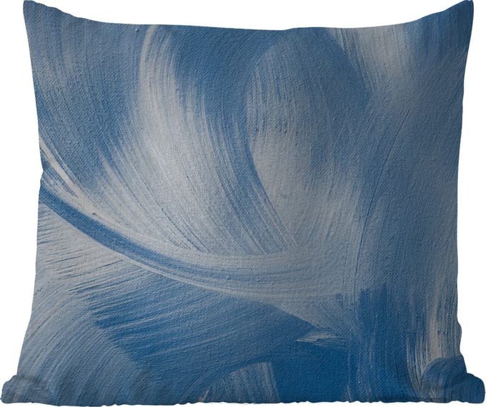 Tuinkussen - Blauw - Acrylverf - Design - 40x40 cm - Weerbestendig