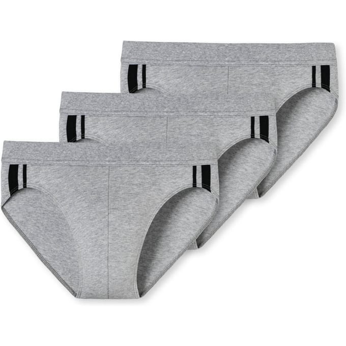 SCHIESSER 95/5 Stretch rio slips (3-pack) - grijs