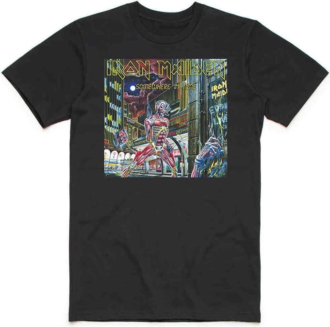 Iron Maiden - Somewhere In Time Box Heren T-shirt - M - Zwart