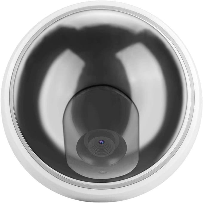 Dome Camera - Nep Camera - Beveiliging Verhoging - Knipperend LED - 12.5 cm diameter - Wit