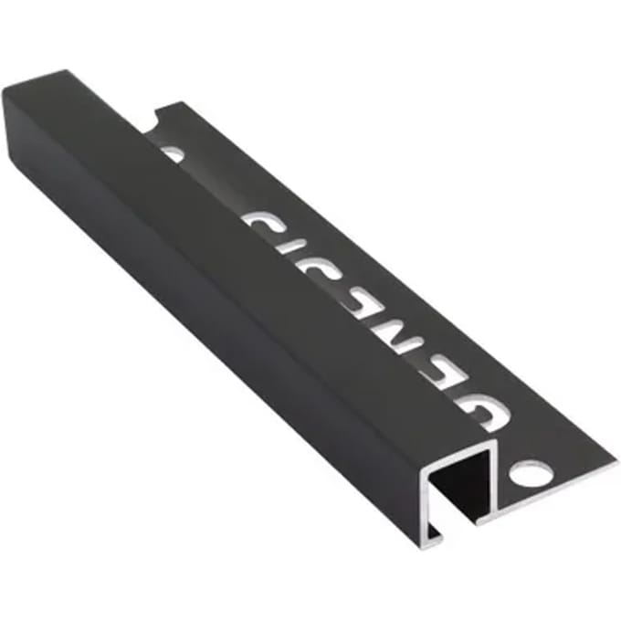 Genesis Hoekprofiel - Aluminium Zwart - 8x8x1mm 2,7m