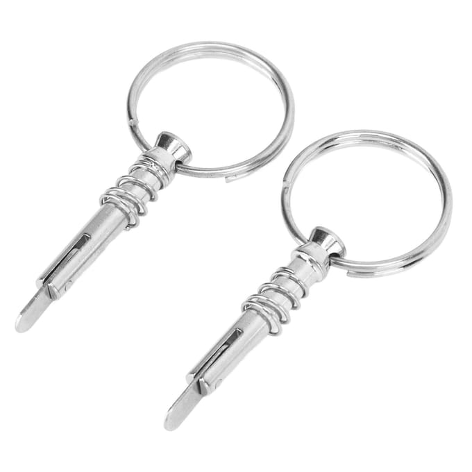 2 Stuks Snelkoppelpen RVS Scheepsbeslag Boot Biminitop Pen voor Scheepsbouw white
