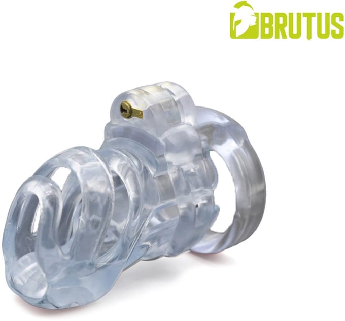 BRUTUS Cyborg Cage - Chastity Cage Kuisheidskooi - Clear