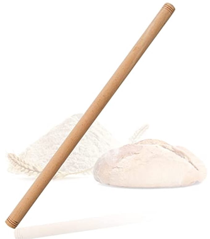 Handgemaakte Deegroller van Beukenhout - Traditionele Turkse Deegroller (80 x 1,5 cm)
