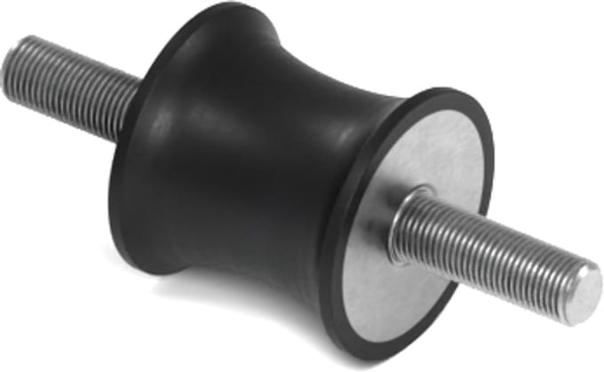 Rubbermagazijn - Tailledemper - Type A/F - 20/15x19mm - M6 - Set 10 stuks