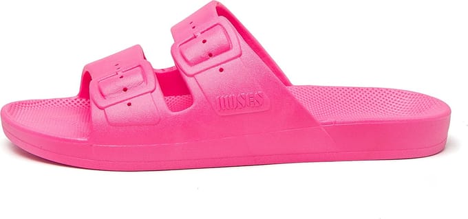 Freedom Moses Slippers / Slides - Vegan - Happy - Fuchsia - Maat 24/25