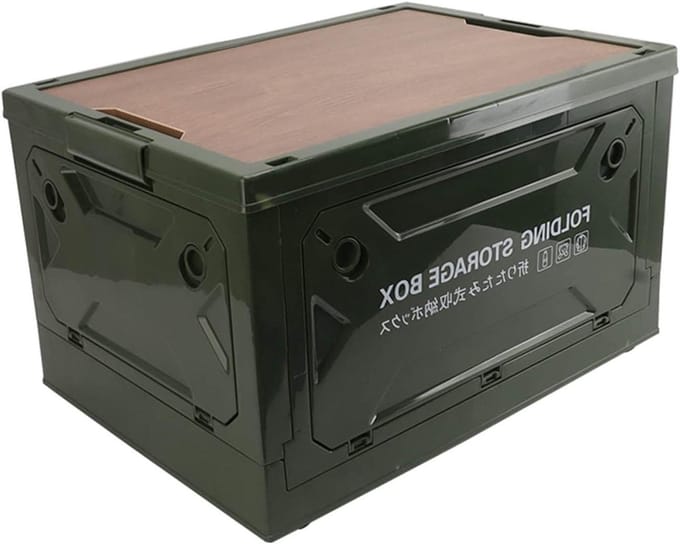 Opvouwbare Campingopbergdoos - Grote Capaciteit, Wielen, Draagbaar - Outdoor Kampeeraccessoire