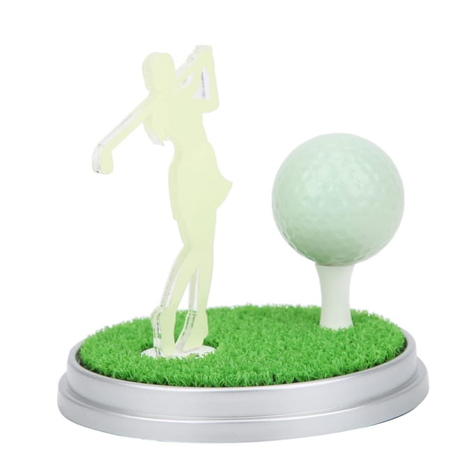 Mini Golf Souvenirs Cadeau Decoratie Lichtgevend Plastic Rubber Magnetisch voor Thuis Auto Bureau white