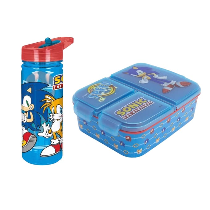 Sonic  lunchset; lunchbox en drinkfles