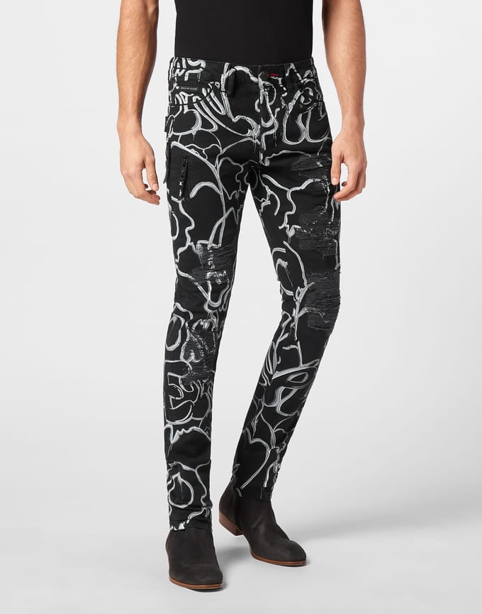 Jeans Recht Model Skull&Bones